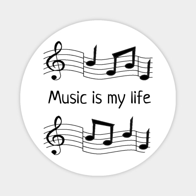 Music is my life Magnet by VeryOK